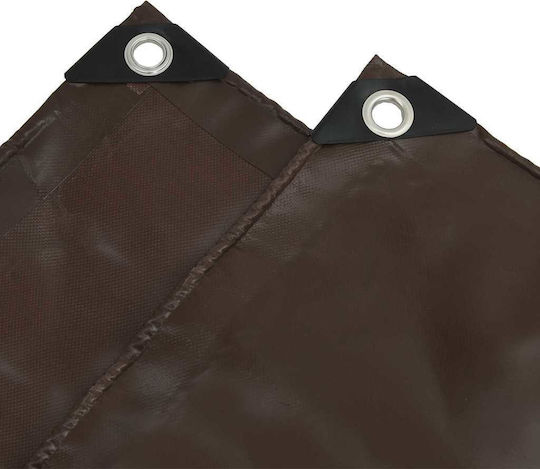 vidaXL Waterproof Tarpaulin 650gr/m² 7x4m. Heavy Duty Brown