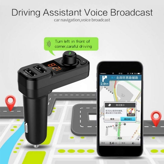 Pyramid FM Transmitter Αυτοκινήτου με Bluetooth / MicroSD / USB / AUX