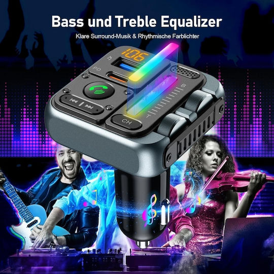 Pyramid FM предавател за кола с Bluetooth / USB
