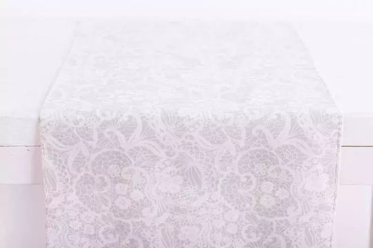 Beauty Home Ράνερ με Δαντέλα Λευκή 32x150εκ. Beauty Home Ράνερ με Δαντέλα Λευκή 32x150εκ.