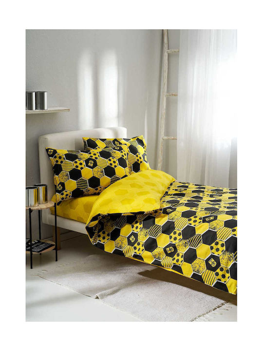 Vesta Home Aris Kids Duvet Cover Set Single with Pillowcase Cotton Multicolour 170x240cm