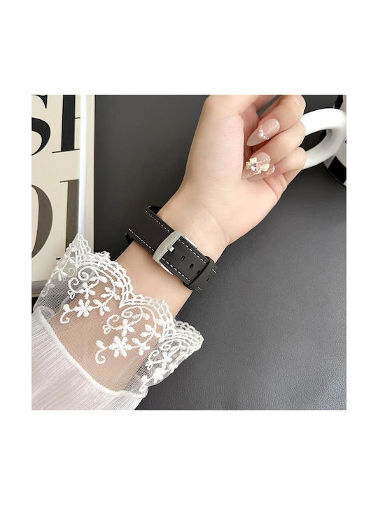 Strap Leather Black (Xiaomi Watch 2 Pro / Watch S3Haylou LS02)