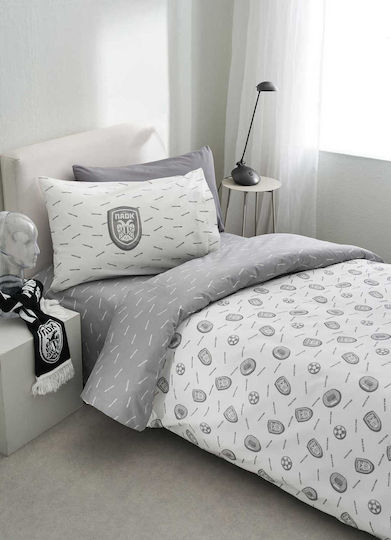 Vesta Home Σετ Σεντόνια Μονά Βαμβακερά Paok