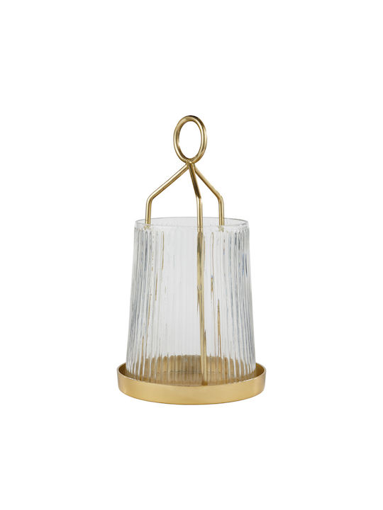 Butlers Фенерче Стъкло Златист 21x21x21бр 1бр