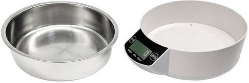 Electronic Digital Kitchen Scale with Bucket up to 5kg White