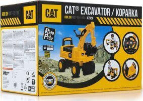 Milly Mally CAT Excavator Ride On for 12+ Months Yellow