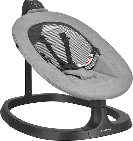 Kikka Boo Electric Baby Relax Swing Zazu with Music and Vibration Grey for Child up to 9kg
