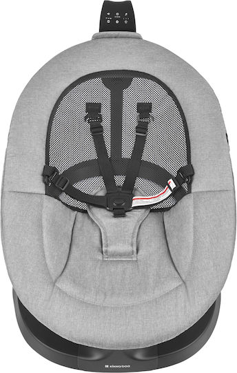 Kikka Boo Electric Baby Relax Swing Zazu with Music and Vibration Grey for Child up to 9kg