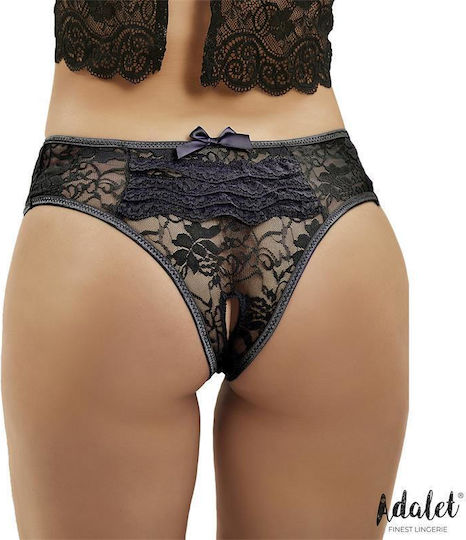 Camila Crotchless Sexy Panties Floral Lace A-366