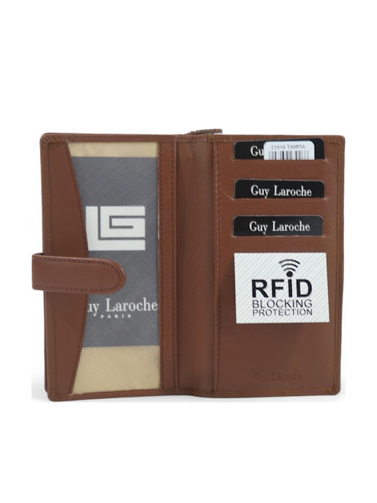 Din piele Portofel de damă Clasice cu RFID Maro