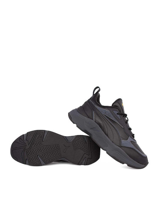 Cassia Lux Damen Chunky Sneakers Schwarz