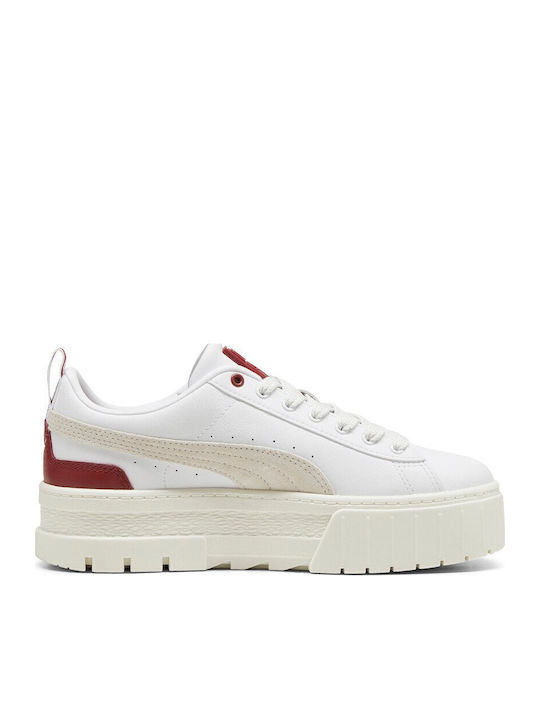 Mayze Lth Women's Flatforms Sneakers White