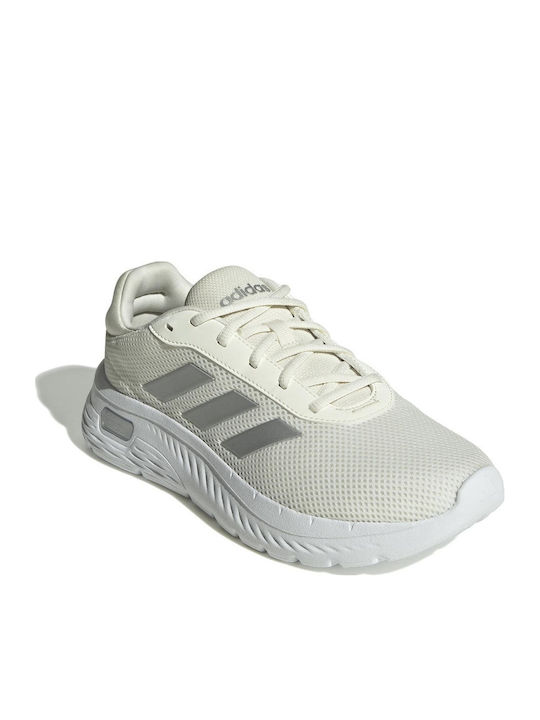 adidas Cloudfoam Comfy Sneakers Off White / Silver Metallic / Cloud White