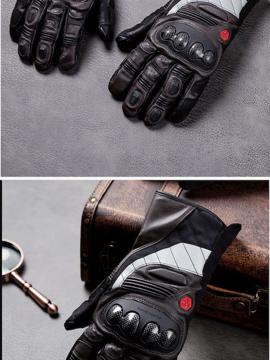 Alien Snail AT 90 Rally Winter Herren Motorradhandschuhe Black Gray