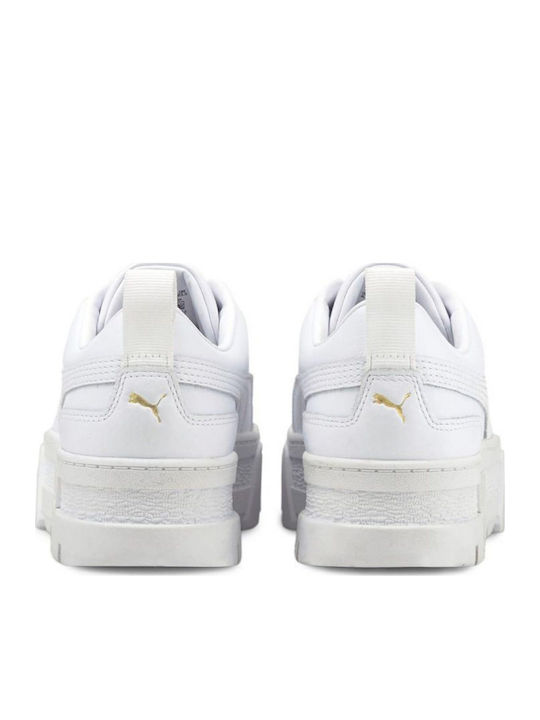 Mayze Damen Flatforms Sneakers Weiß