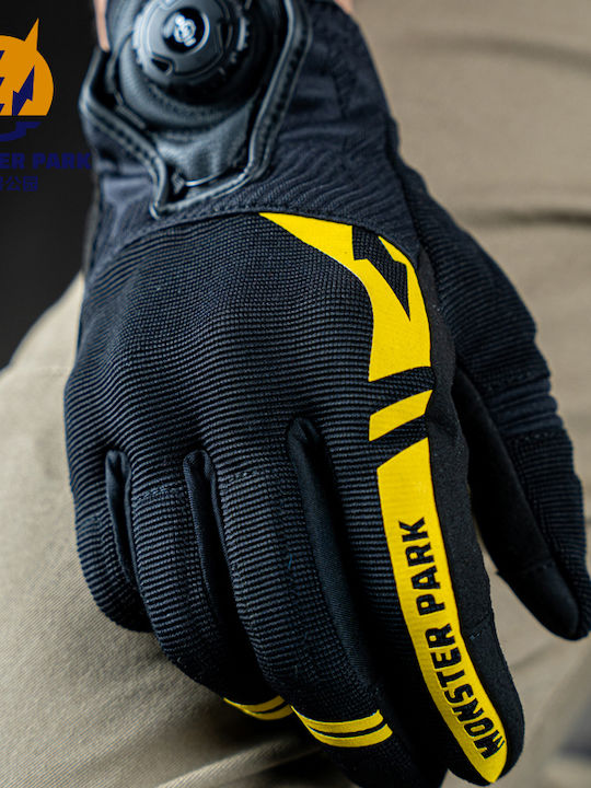 Monster Park SSG-001 Men's Motorcycle Gloves All Seasons Yellow / Gray