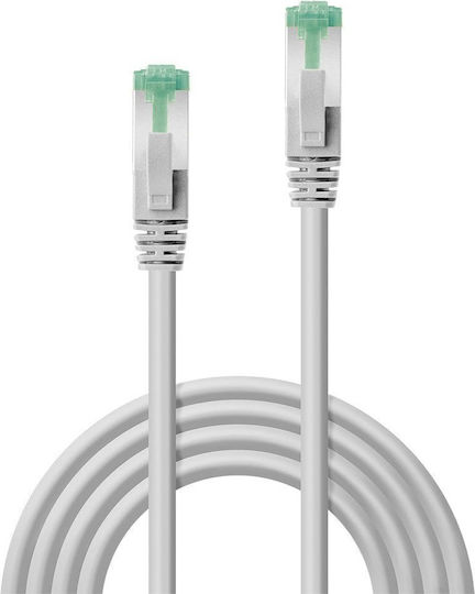 Lindy S/FTP Cat.6a Gigabit Network Cable Ethernet 0.5m Gray