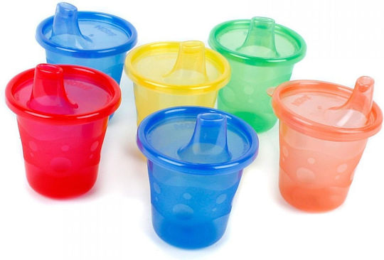 Nuby Baby Cups made of Plastic Multicolour 6pcs 210ml for 9m+m+