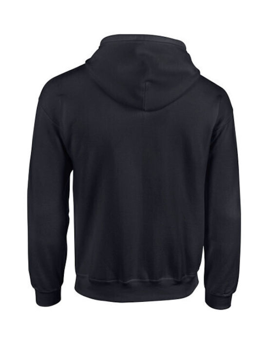 Takeposition Bedruckte Blusen Erwachsene Jacke mit Kapuze Baumwolle Schwarz 908-1017