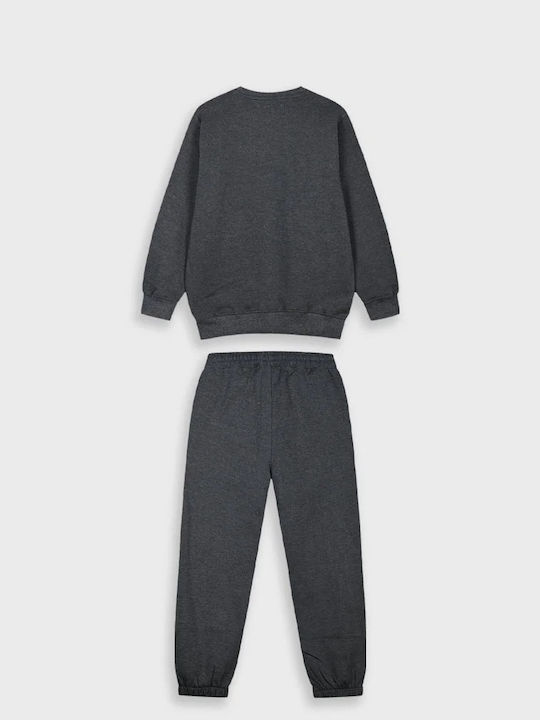Kids Sweatpants Set Gray 2pcs Dangerous