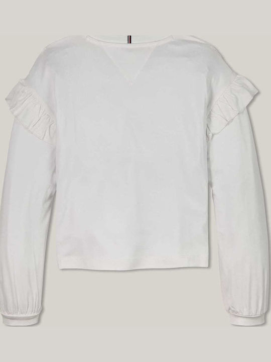 Kids Long-Sleeved White Blouse