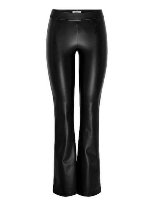 Mw Damen Stoff Hose Schlag Black