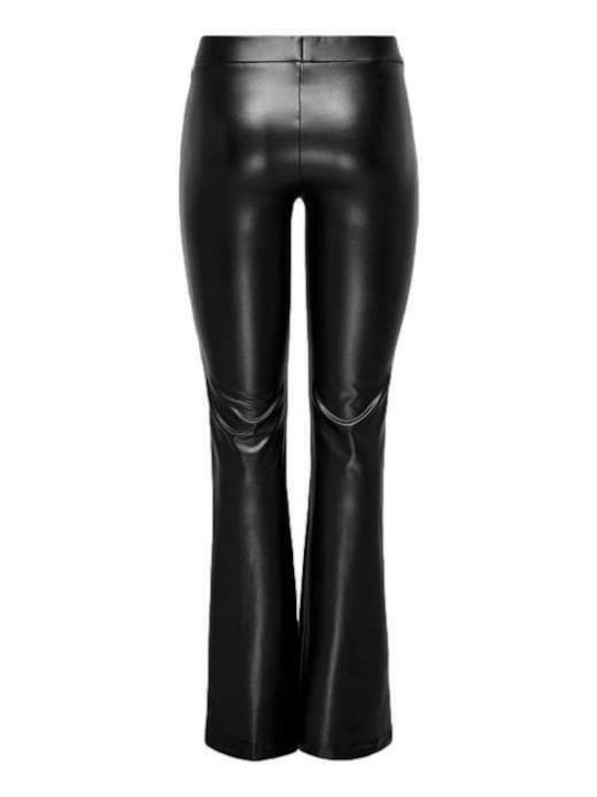 Mw Damen Stoff Hose Schlag Black
