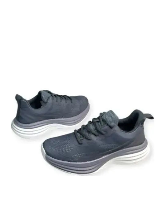 Damen Flatforms Sneakers Grau