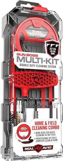 Real Avid Gun Boss Set De Unelte De Mână Pentru Curățare Multi-kit 357 38 9 Mm