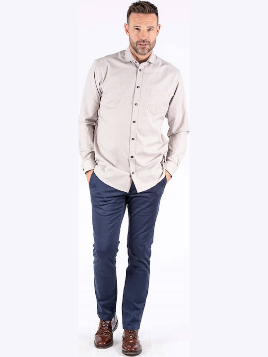 Langärmlig Hemd Beige