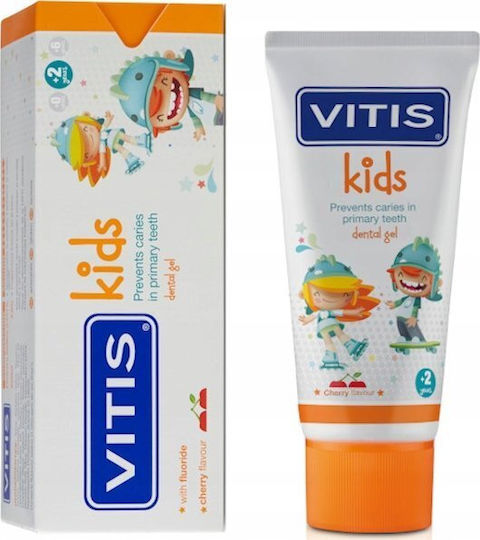 Vitis Baby-Zahnpasta Für 2+ Jahre Mit Kirsch Geschmack 50ml