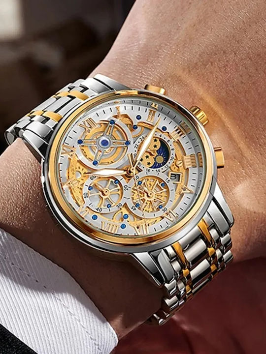Lige Uhr Batterie mit Metallarmband