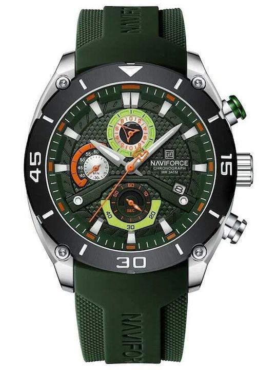 Naviforce Ceas Bărbați 20mm Cronograf Baterie Verde