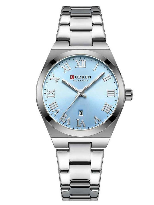 Curren Women's Watch with Silver Metal Bracelet