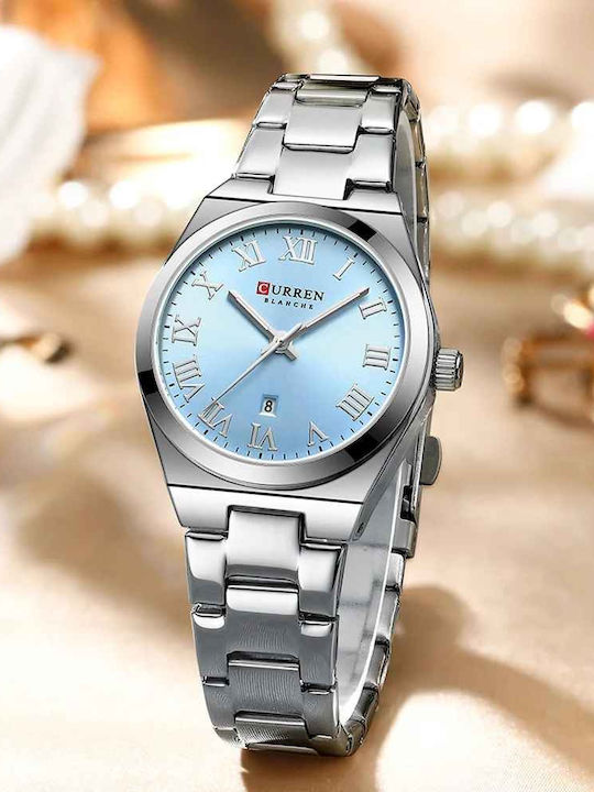 Curren Women's Watch with Silver Metal Bracelet