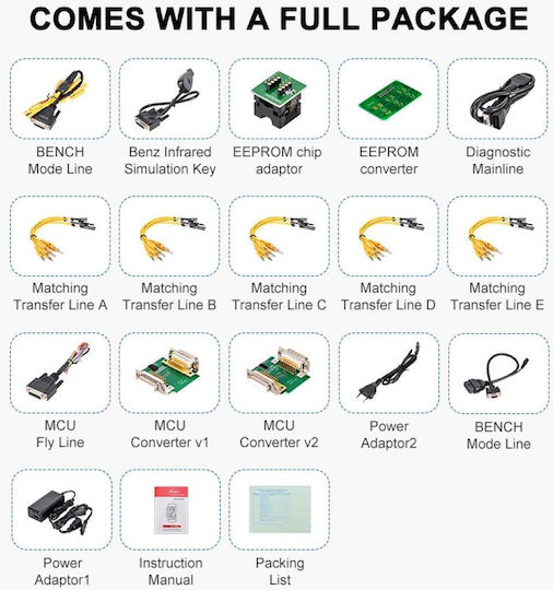 Launch Диагностичен инструмент за автомобили OBD 2 с Кабел Съвместим с Android