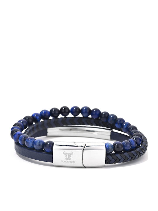Toro Nero Herren Leder Armband 21cm