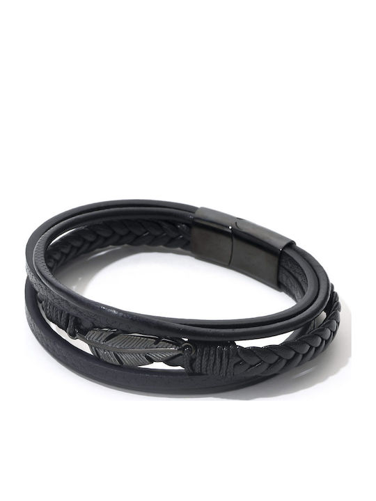 Toro Nero Brățară Pentru Bărbați Din Piele 21cm