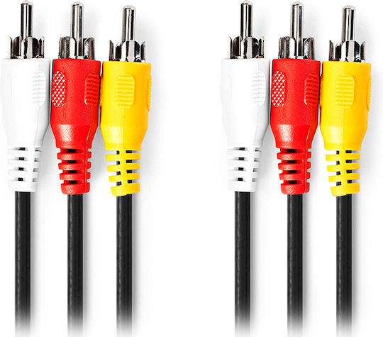 Nedis Composite male to Composite male 2m Cable (CVGL24300BK20)
