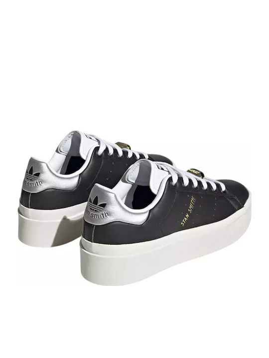 Stan Smith Bonega Damen Flatforms Sneakers Core Black / Cloud White / Gold Metallic