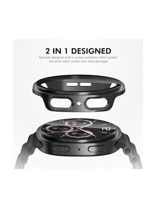 Samsung Galaxy Watch 8 40mm Enkay Case Screen Protection Metal Gray