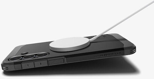 Spigen Tough Armor Magsafe Задна корица Силикон / Пластмаса 2мм Черен (Galaxy S25 FE)
