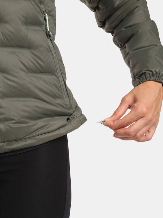 Jachetă Dama Pentru Drumeții Waterproof Verde Închis
