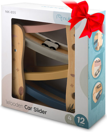 Wooden Slide Toy Cars Nk-855 Nukido