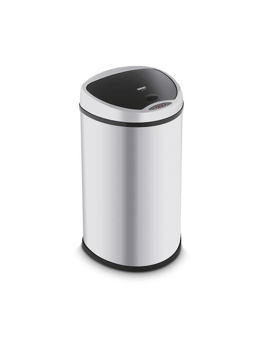 Lamart Metal Waste Bin with Sensor 58lt Silver