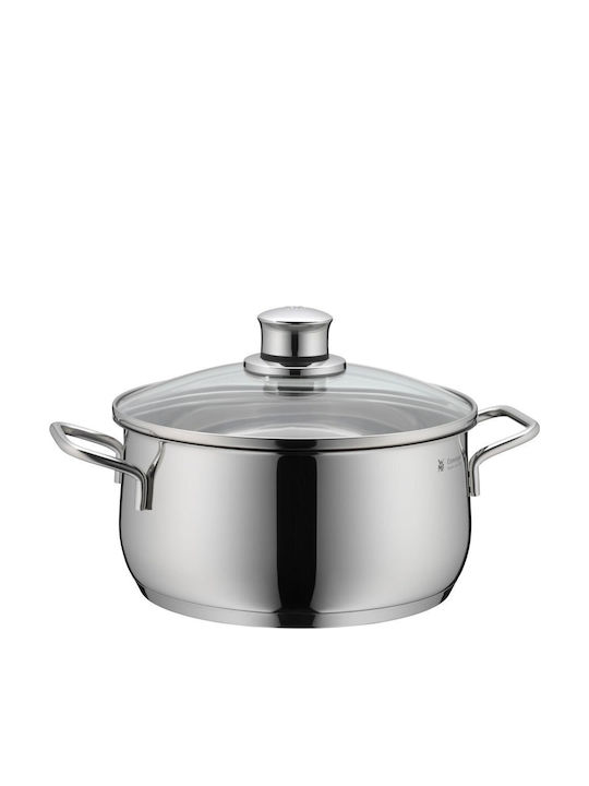 WMF Diadem Plus Pots Set of Stainless Steel with No Coating Silver 5pcs