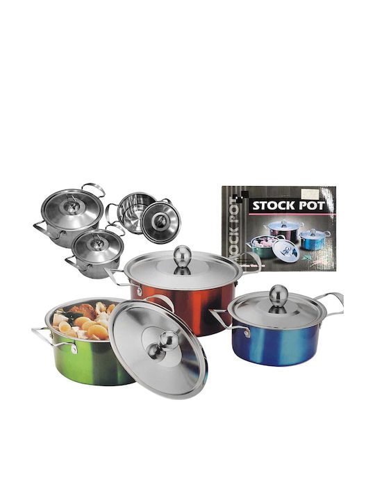 HOMie Set de oale din oțel inoxidabil Multicolour 101905 10-905 3buc