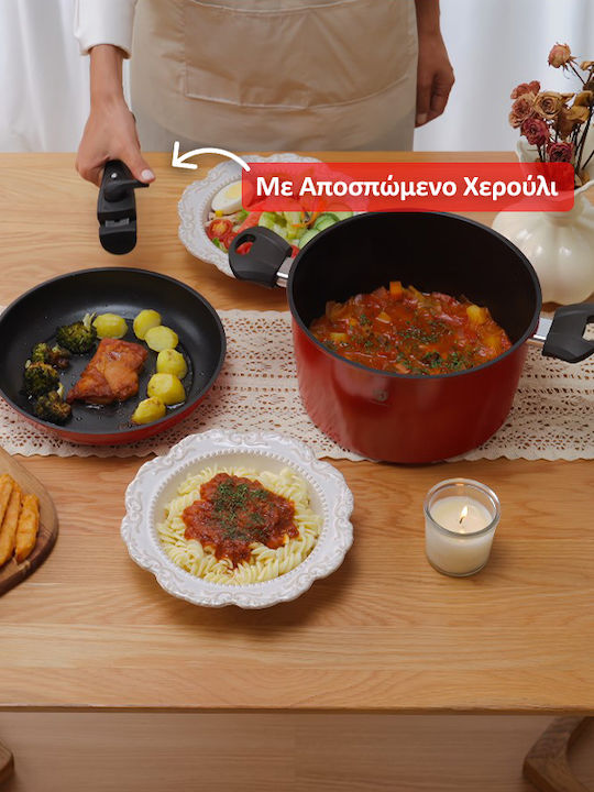 HomeVero Cookware Set with Non-stick Coating 4 Pieces