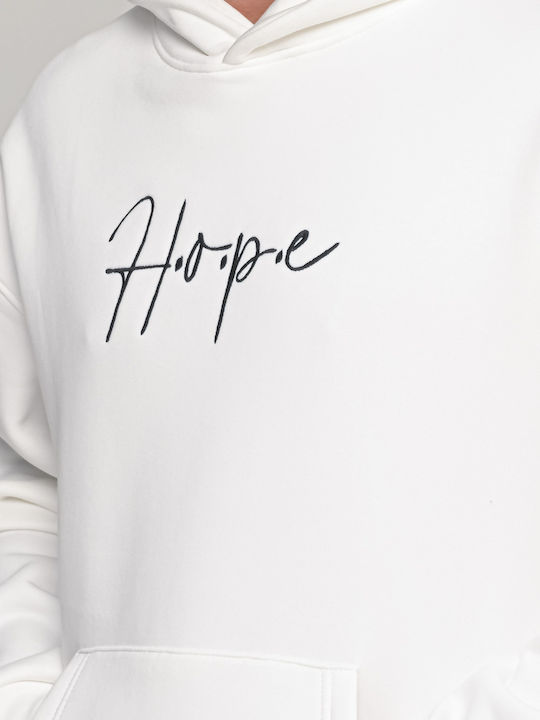 Hope Hold On Sweatshirt mit Kapuze Graphite