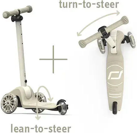 Scoot & Ride Kinderroller Highwaykick 3S 3-Rad Gray